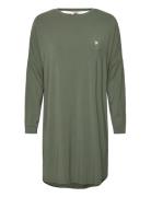 Softness Ls Night Dress Missya Green