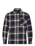 Asher Checked Overshirt Clean Cut Copenhagen Navy