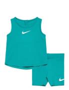 Ks-Knit Short Set Nike Green