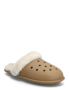 Classic Fuzz Scuff Crocs Beige
