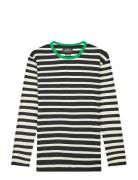 Trio Rib Tobias Tee Ls Mads Nørgaard Patterned