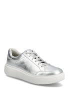 Rtg Metallic-Leather Sneakers FitFlop Silver