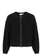 Vipaza O-Neck L/S Zipper Knit Cardigan Vila Black