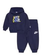 T8-French Terry Pant Set Nike Navy