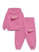 T8-French Terry Pant Set Nike Pink