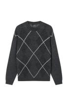 Comfy Wool Adam Argyle Knit Mads Nørgaard Grey