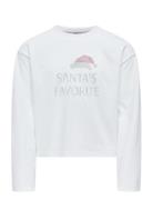 Kogriri Life Xmas L/S St S Top Jrs Kids Only White