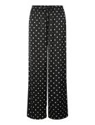 Pcjytta Mw Straight Satin Pants Wvn D2D Pieces Black