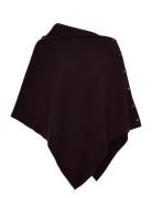 Wool & Cashmere Poncho Rosemunde Brown