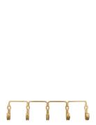 Knagerække, Hdyra, Messingfinish House Doctor Gold