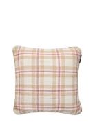 Checked Organic Heavy Cotton Pillow Cover Lexington Home Beige