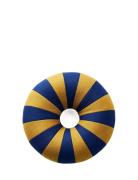 Float Pillow, Dark Blue/Ochre Studio About Patterned