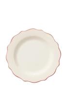 Carmine Scalloped Breakfast Plate Anna + Nina White