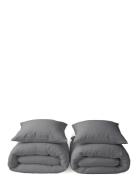 2 X Bedlinen Set - Normal Length The Organic Company Grey