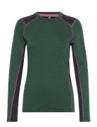W Lifa Merino Midweight Crew Helly Hansen Green