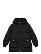 Quilted Long Jacket Minymo Black