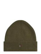 Th Flag Pima Cotton Beanie Tommy Hilfiger Khaki