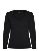 Waffle_Ls-Shirt Cn BOSS Black