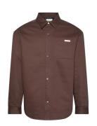 90S Padded Java Overshirt Calvin Klein Jeans Burgundy