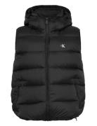 Svls Nylon Zip Off Hood Down Puf Calvin Klein Jeans Black