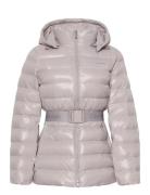 Belted Lightweight Puffer Calvin Klein Pink