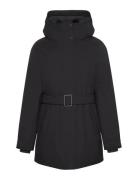 Belted Matte Quilted Jacket With Calvin Klein Brown