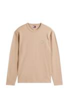 Tjm Reg Badge Tee Ls Tommy Jeans Beige