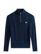 Tjm Slim Badge Cable Qrtr Zip Tommy Jeans Navy