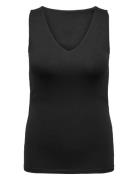 Cartime Life 2-Way V-Neck Tank Top Jrs ONLY Carmakoma Black