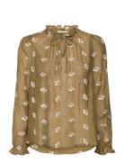 Blouse From Freequent In A Light Material With Allover Floral Embroide...
