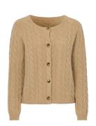 Johanna Cable Cardigan Newhouse Brown