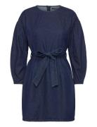 Leighton Denim Banana Slv Dres French Connection Navy