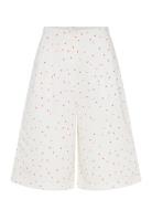 Heart Printed Shorts Stella Nova White