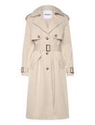 Trench Pleated Desigual Cream