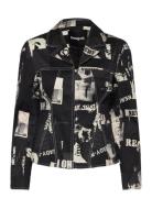 Blazer Newspaper Bl Desigual Black