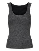 Carea Glitter S/L 2-Ways Top Jrs Noos ONLY Carmakoma Grey