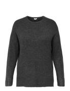 Carohio Ls O-Neck Bling Pullover ONLY Carmakoma Grey