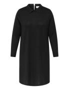 Caralba L/S Mix Abk Dress Jrs ONLY Carmakoma Black