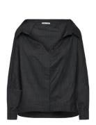 Gigi No Shoulder Check Shirt Ahlvar Gallery Grey