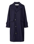 Johanne Coat - Wool STUDIO FEDER Navy