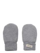 Mittens Wool Fleece 2-Layer Huttelihut Grey