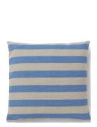 Outdoor Stripe Cushion Compliments Blue
