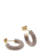 Lola Crystal Hoop Gold Bud To Rose Gold