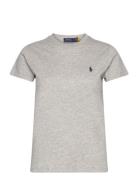 Cotton Jersey Crewneck Tee Polo Ralph Lauren Grey