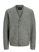 Jprblasimon Souffle Knit Cardigan Jack & J S Grey