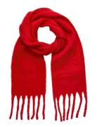Pclulu Solid Long Scarf Pwp Bc Pieces Red