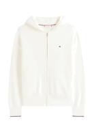 Co Jersey Stitch Zip Hood Cardi Tommy Hilfiger Cream