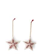 Papier Maché Star Christmas Ornament Lexington Home White