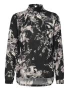 Kaamber Smock Blouse Printed Kaffe Black