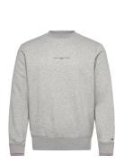 Tommy Logo Tipped Crewneck Tommy Hilfiger Grey